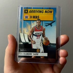 NBA Hoops Alexandre Sarr 'Arriving Now' Rookie Card - Wizards
